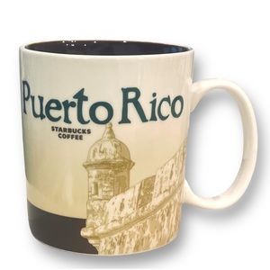 STARBUCKS Global Icon Puerto Rico 16 oz Coffee Mug like new